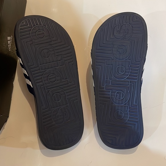 Brand New Dark Blue Adissage Slides by Adidas; Sandals Massage Sandal - Picture 3 of 4